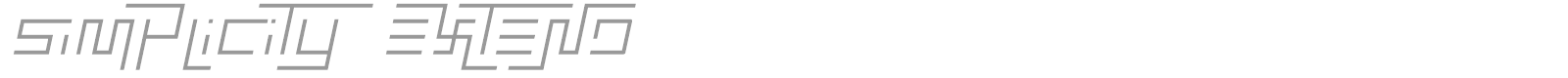 Simplicity Extend font preview